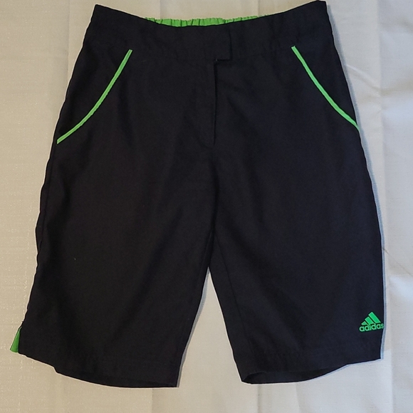 adidas Other - Adidas blue bermuda shorts with green piping 10" inseam men's small